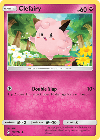 Clefairy Unbroken Bonds Pokemon Card