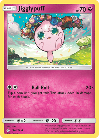 Jigglypuff Unbroken Bonds Pokemon Card