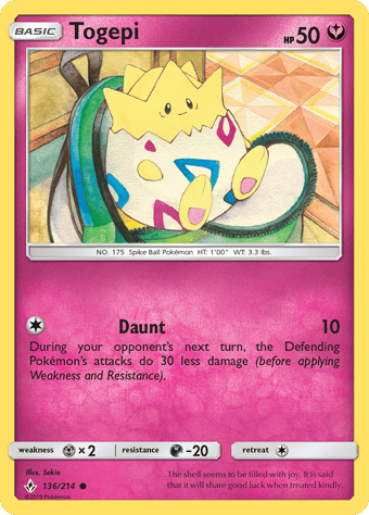 Togepi Unbroken Bonds Pokemon Card