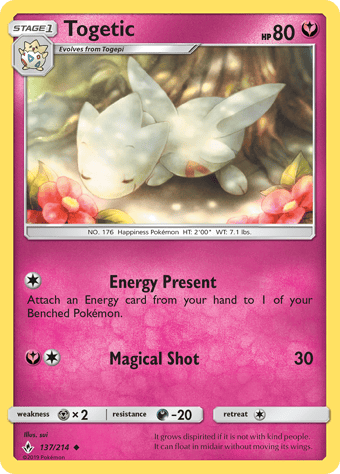 Togetic Unbroken Bonds Pokemon Card