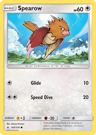Spearow Unbroken Bonds Pokemon Card