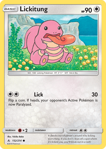 Lickitung Unbroken Bonds Pokemon Card