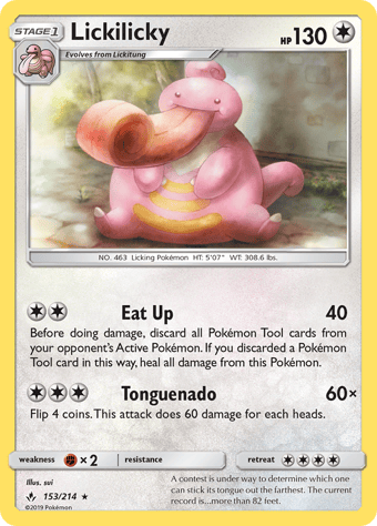 Lickilicky Unbroken Bonds Pokemon Card