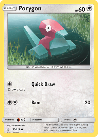 Porygon Unbroken Bonds Pokemon Card
