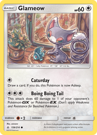 Glameow Unbroken Bonds Pokemon Card