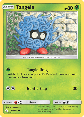 Tangela Unbroken Bonds Pokemon Card