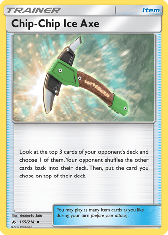 Chip-Chip Ice Axe Unbroken Bonds Pokemon Card