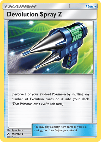 Devolution Spray Z Unbroken Bonds Pokemon Card