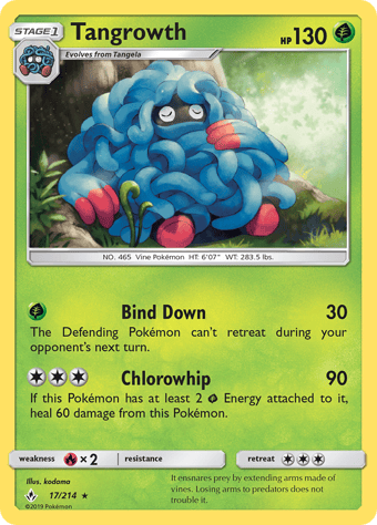 Tangrowth Unbroken Bonds Pokemon Card