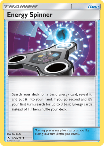Energy Spinner Unbroken Bonds Pokemon Card