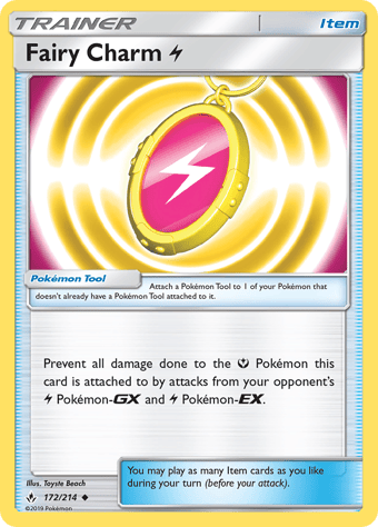 Fairy Charm Lightning Unbroken Bonds Pokemon Card