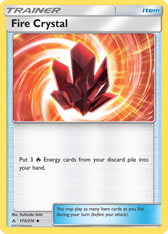 Fire Crystal Unbroken Bonds Pokemon Card