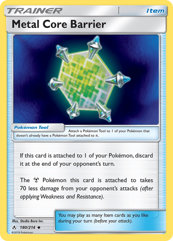 Metal Core Barrier Unbroken Bonds Pokemon Card