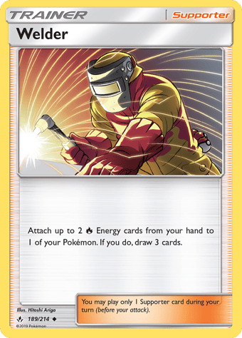 Welder Unbroken Bonds Pokemon Card