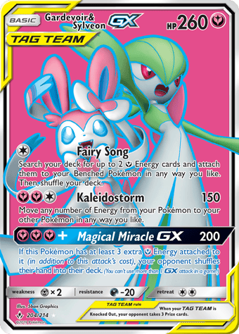 Gardevoir & Sylveon-GX Unbroken Bonds Pokemon Card