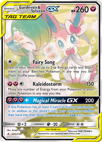 Gardevoir & Sylveon-GX Unbroken Bonds Pokemon Card