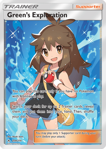 Green's Exploration Unbroken Bonds Pokemon Card