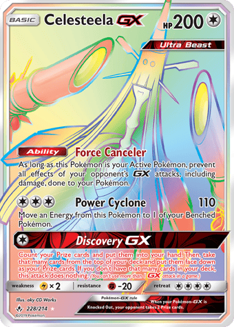 Celesteela-GX Unbroken Bonds Pokemon Card