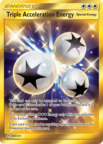 Triple Acceleration Energy Unbroken Bonds Pokemon Card