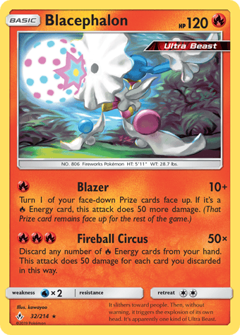 Blacephalon Unbroken Bonds Pokemon Card
