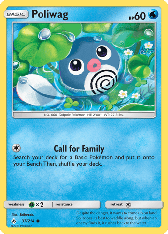 Poliwag Unbroken Bonds Pokemon Card
