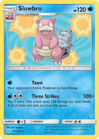 Slowbro Unbroken Bonds Pokemon Card