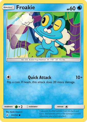 Froakie Unbroken Bonds Pokemon Card