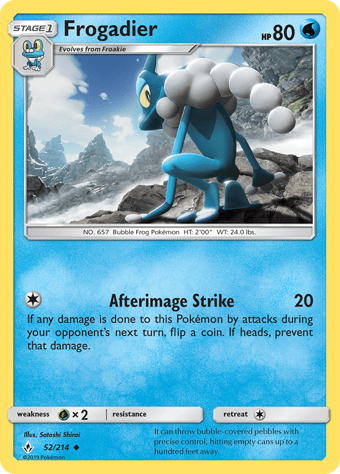 Frogadier Unbroken Bonds Pokemon Card