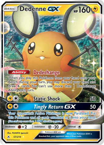 Dedenne-GX Unbroken Bonds Pokemon Card