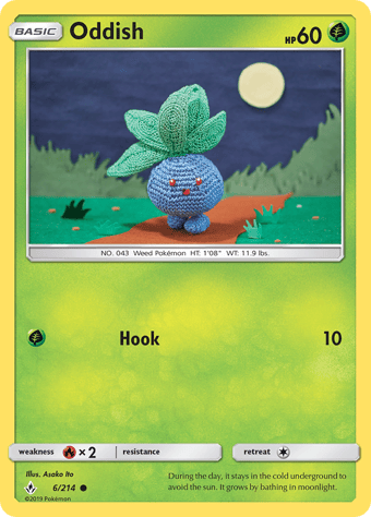 Oddish Unbroken Bonds Pokemon Card