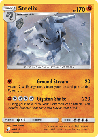 Steelix Unified Minds Pokemon Card