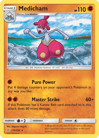 Medicham Unified Minds Pokemon Card