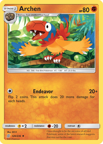 Archen Unified Minds Pokemon Card