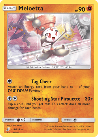 Meloetta Unified Minds Pokemon Card