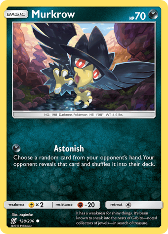 Murkrow Unified Minds Pokemon Card