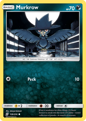 Murkrow Unified Minds Pokemon Card
