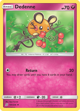 Dedenne Unified Minds Pokemon Card