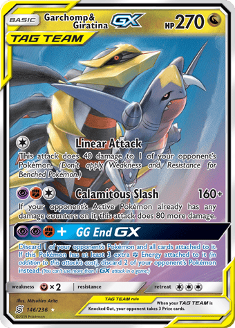 Garchomp & Giratina-GX Unified Minds Pokemon Card