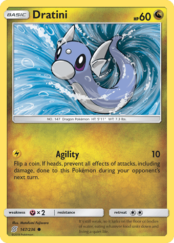 Dratini Unified Minds Pokemon Card