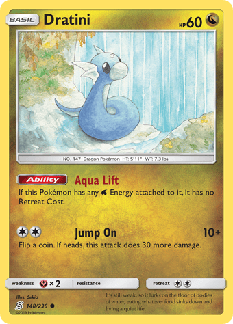 Dratini Unified Minds Pokemon Card