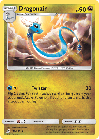 Dragonair Unified Minds Pokemon Card