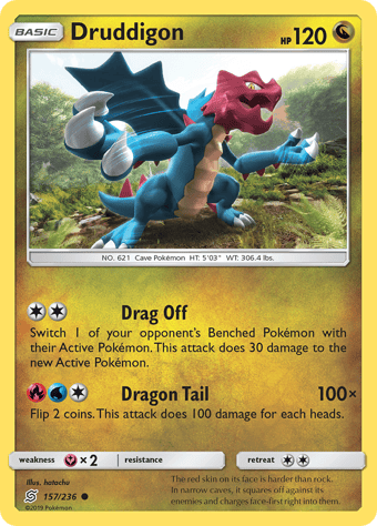 Druddigon Unified Minds Pokemon Card