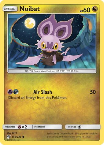 Noibat Unified Minds Pokemon Card