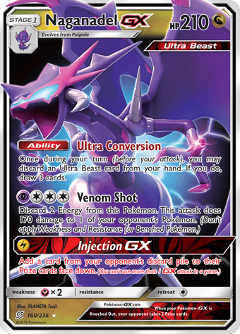 Naganadel-GX Unified Minds Pokemon Card