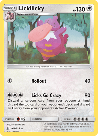 Lickilicky Unified Minds Pokemon Card