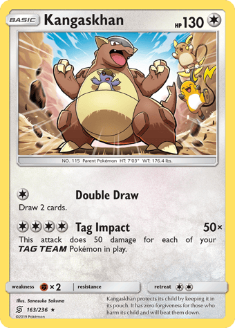 Kangaskhan Unified Minds Pokemon Card