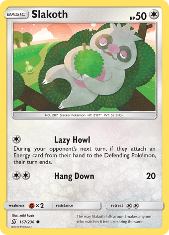 Slakoth Unified Minds Pokemon Card