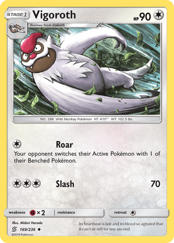 Vigoroth Unified Minds Pokemon Card