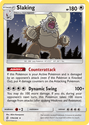 Slaking Unified Minds Pokemon Card