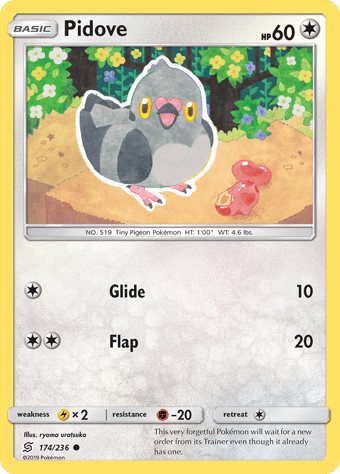 Pidove Unified Minds Pokemon Card